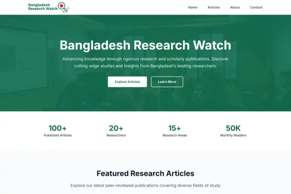 Bangladesh Research Watch