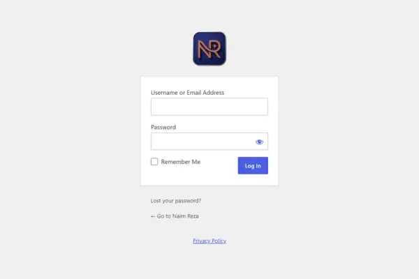 Home wordpress logo change in login page